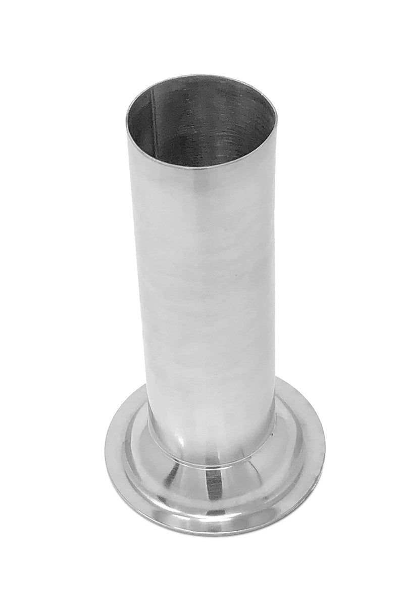 Tesor #22 Stainless Steel 2 Inch Meat Bag Filling Tube for Meat Grinder - Image 1